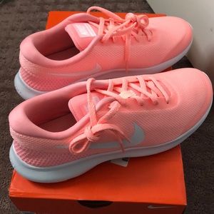 Pink Nike sneakers